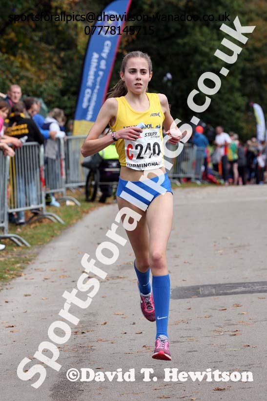 Womens under-17s ERRA Road Relays, Sutton Coldifield, Birmingham. Photo: David T. Hewitson/Sports for All Pics